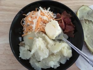 Ingredients for stuffed Potatoes